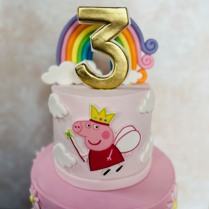 Peppa Pig Tiered Cake