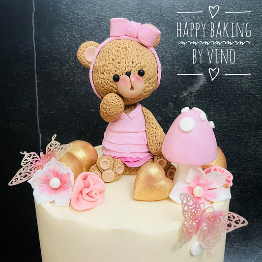 Pink Bear Cake