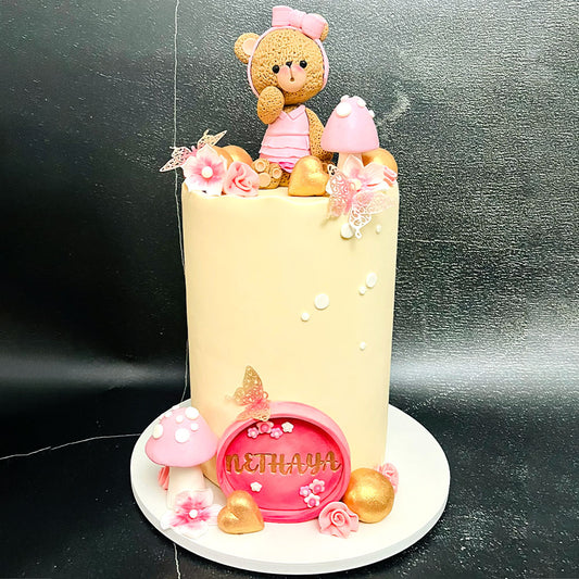 Pink Bear Cake