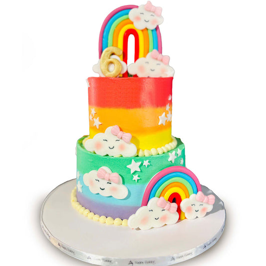 Pretty Rainbow Cake