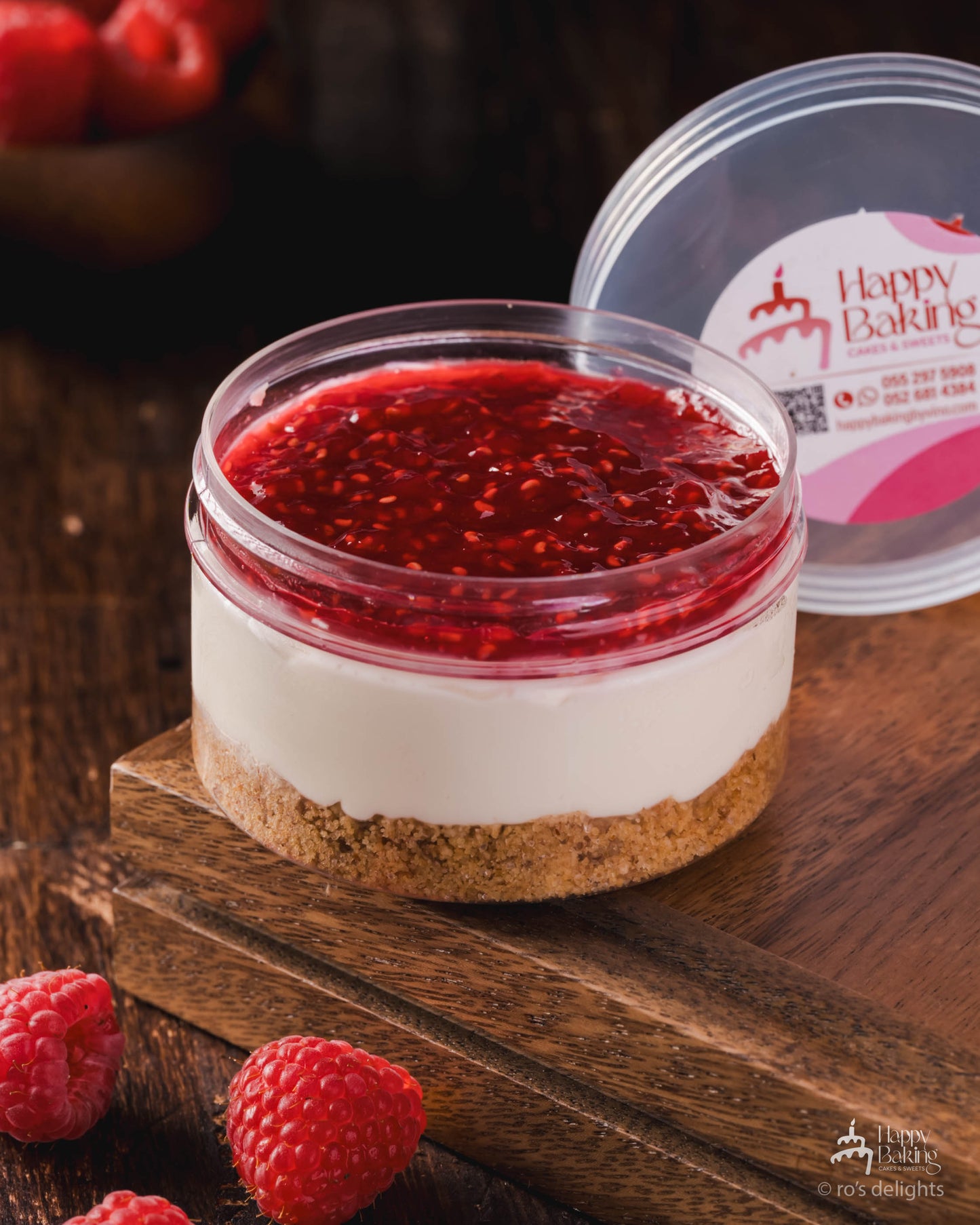 Raspberry cheesecake tub