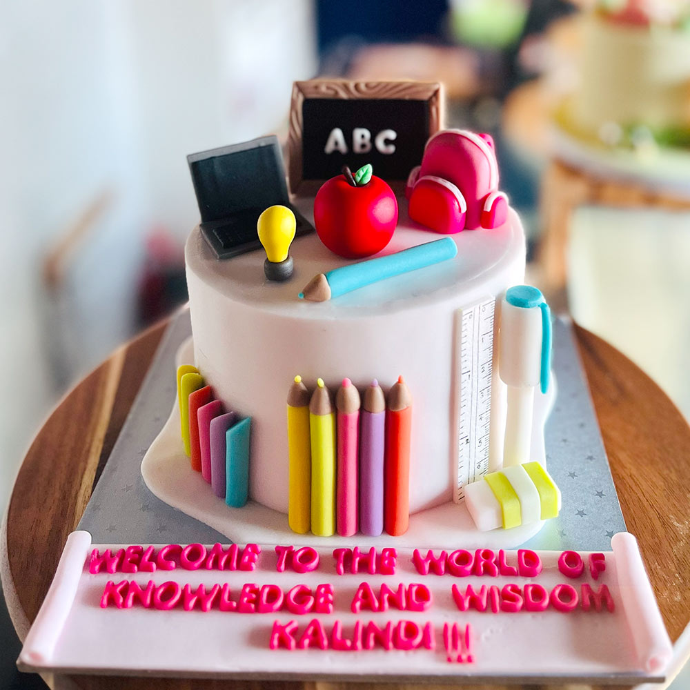 School Themed Cake