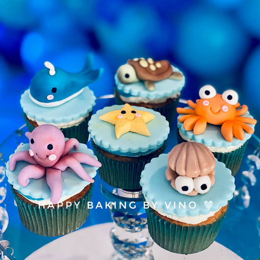 Sea Creatures Cupcakes