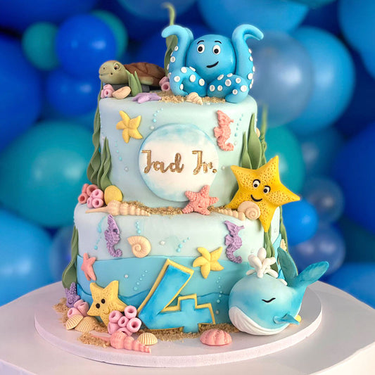 Sea Creatures Cake