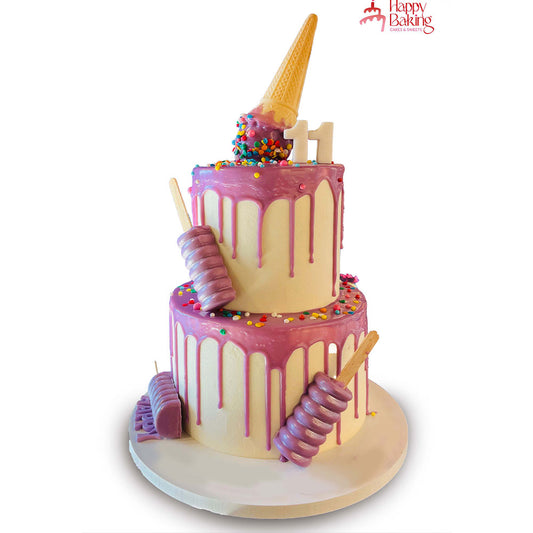 Simple Lolli Tiered Cake