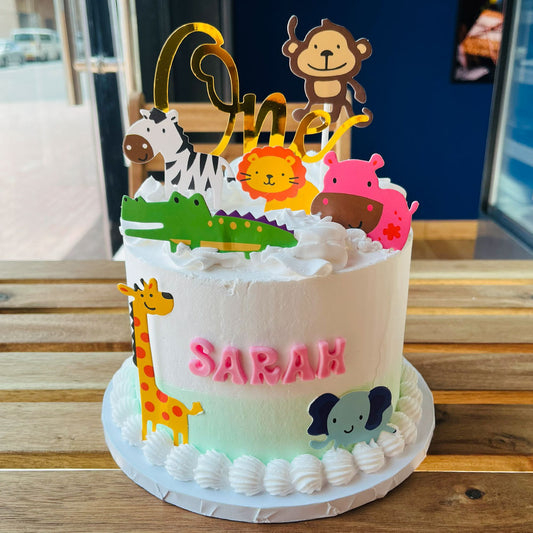 Simple Safari Cake (2D Pictures)