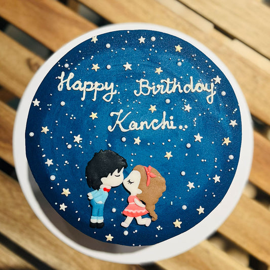 Sky Theme Couple Cake