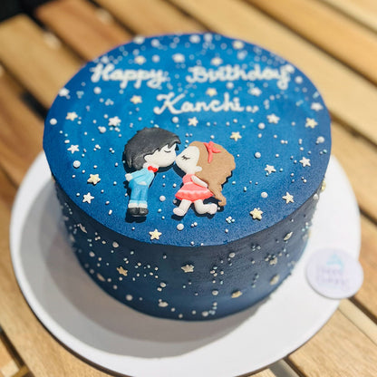 Sky Theme Couple Cake