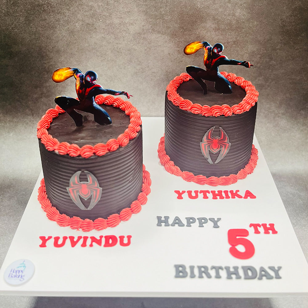 Spider Man Duo Cakes