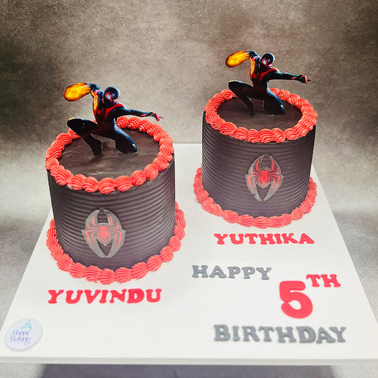 Spider Man Duo Cakes