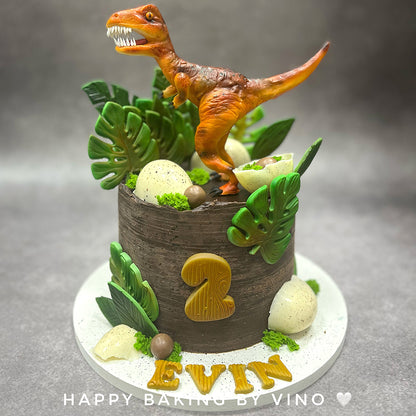 T-Rex Jungle Themed Cake