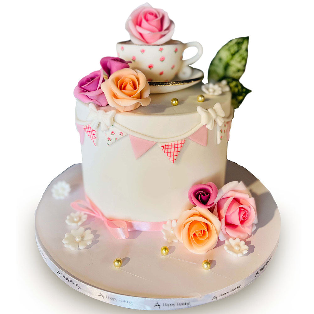 Tea Party Theme Cake