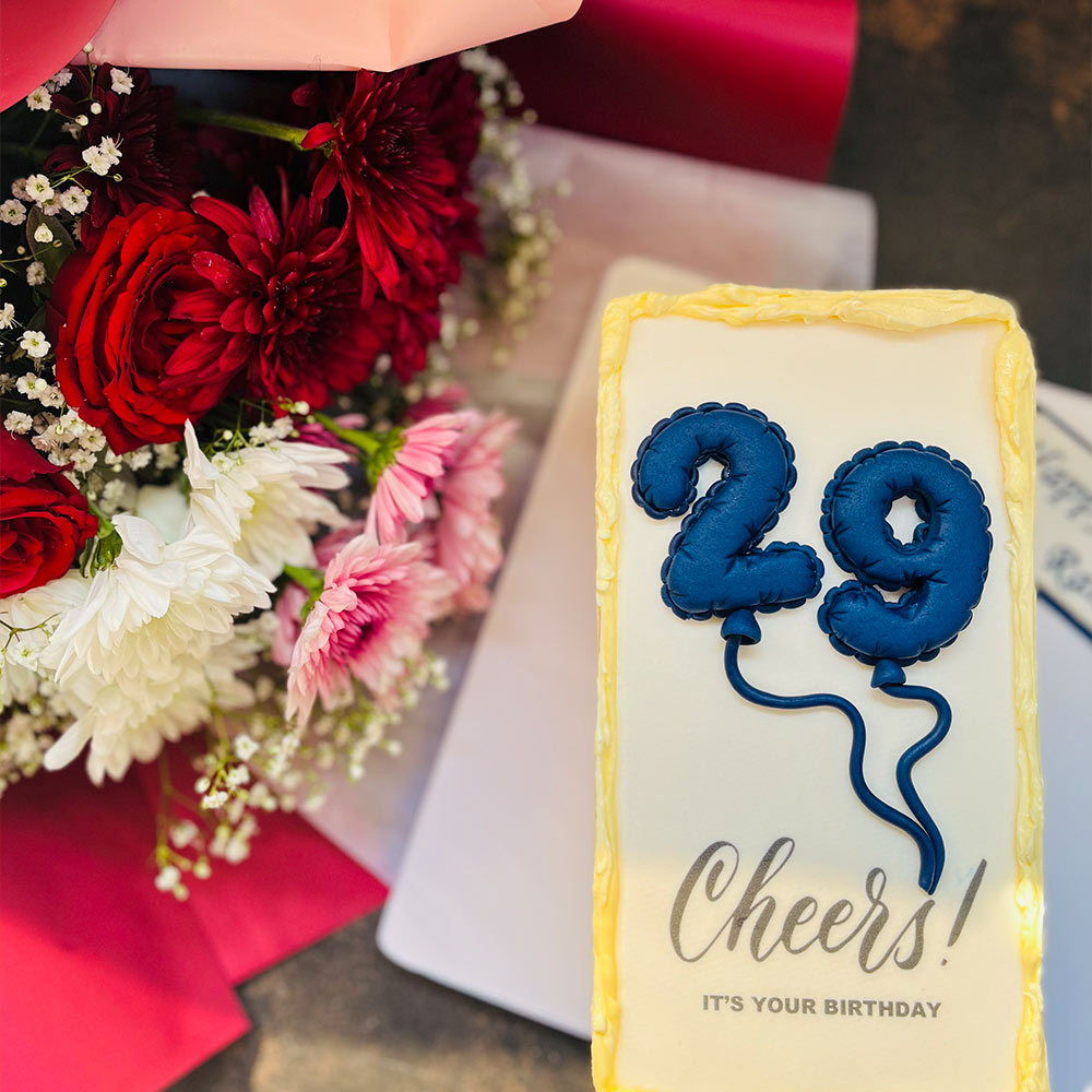 Timeless Number Cake (With Flowers)