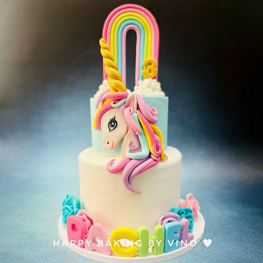 Unicorn Floral Cake