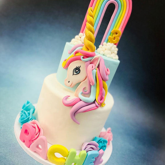 Unicorn Floral Cake