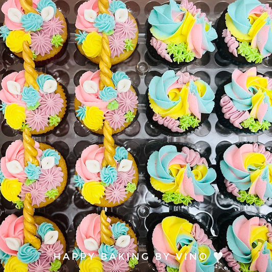 Unicorn Themed Cupcakes