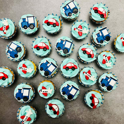 Vehicle Themed Cupcakes