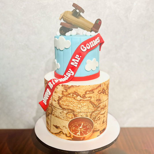 Vintage Sky Adventure Cake