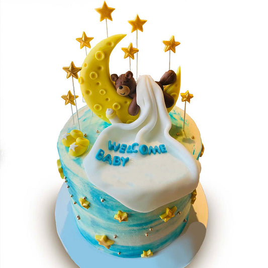 Welcome Baby Bear Cake