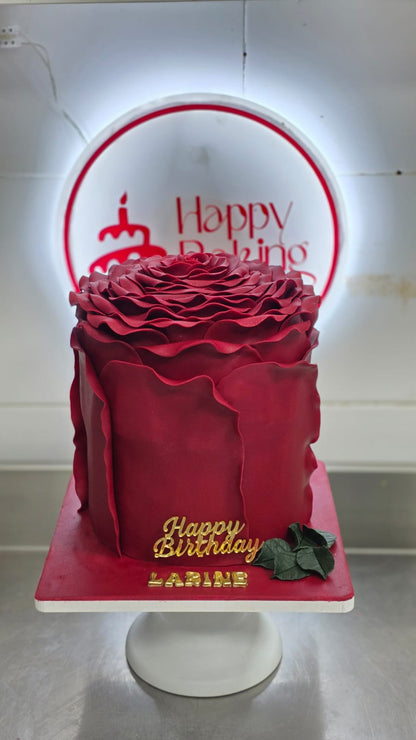 Rose Petal Elegance Cake