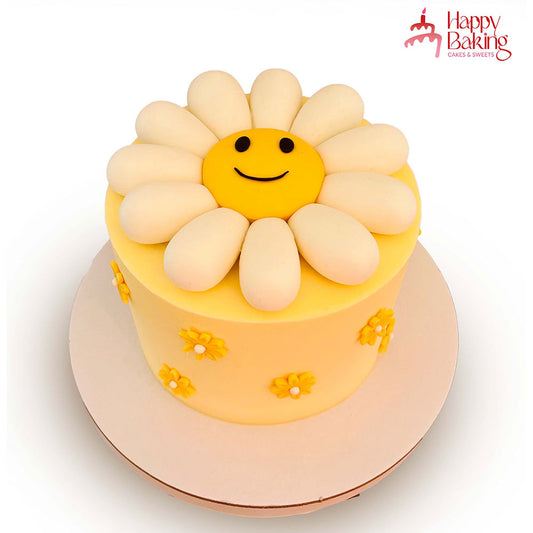 White Daisy Cake