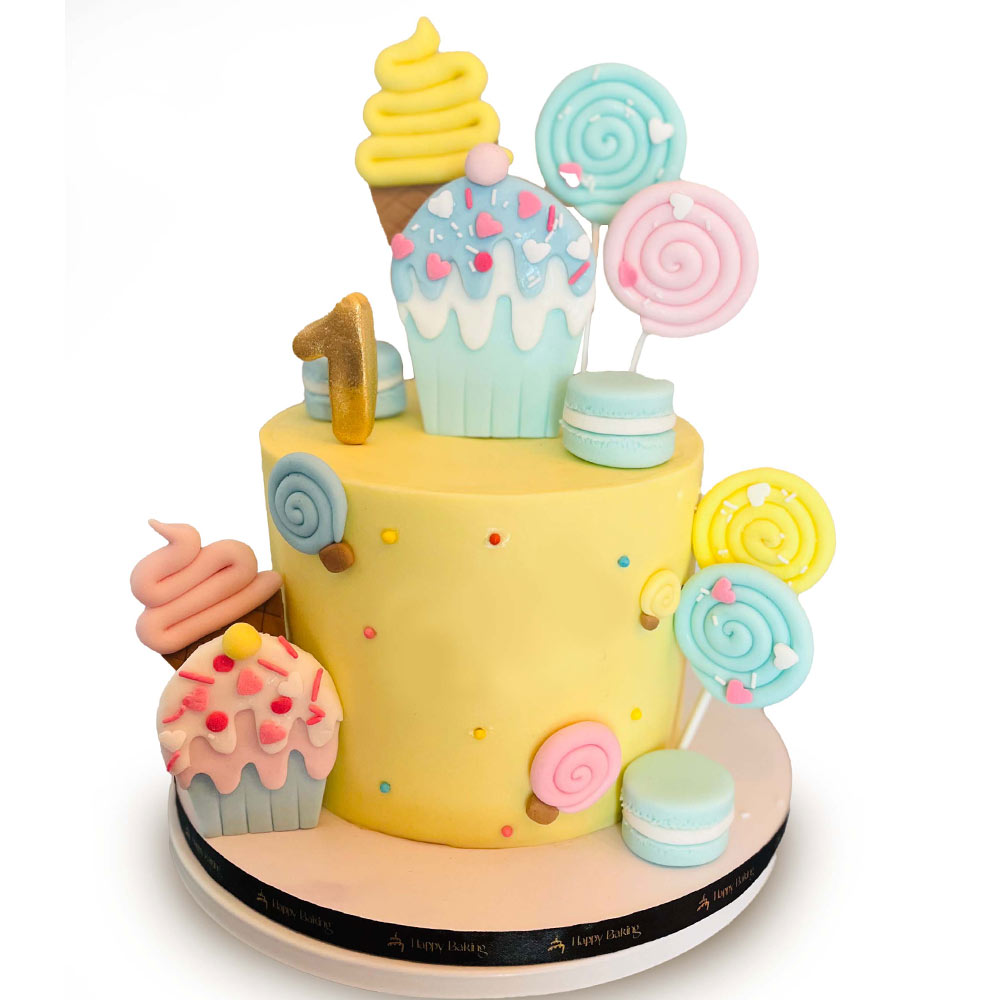 Yellow Candy Cake