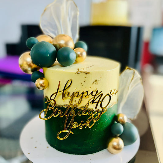 Golden Ivy Green Cake