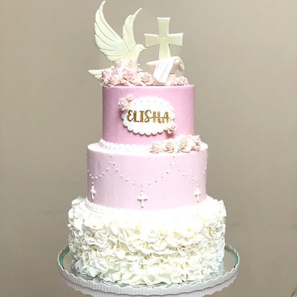 God’s Little Miracle Baptism Cake