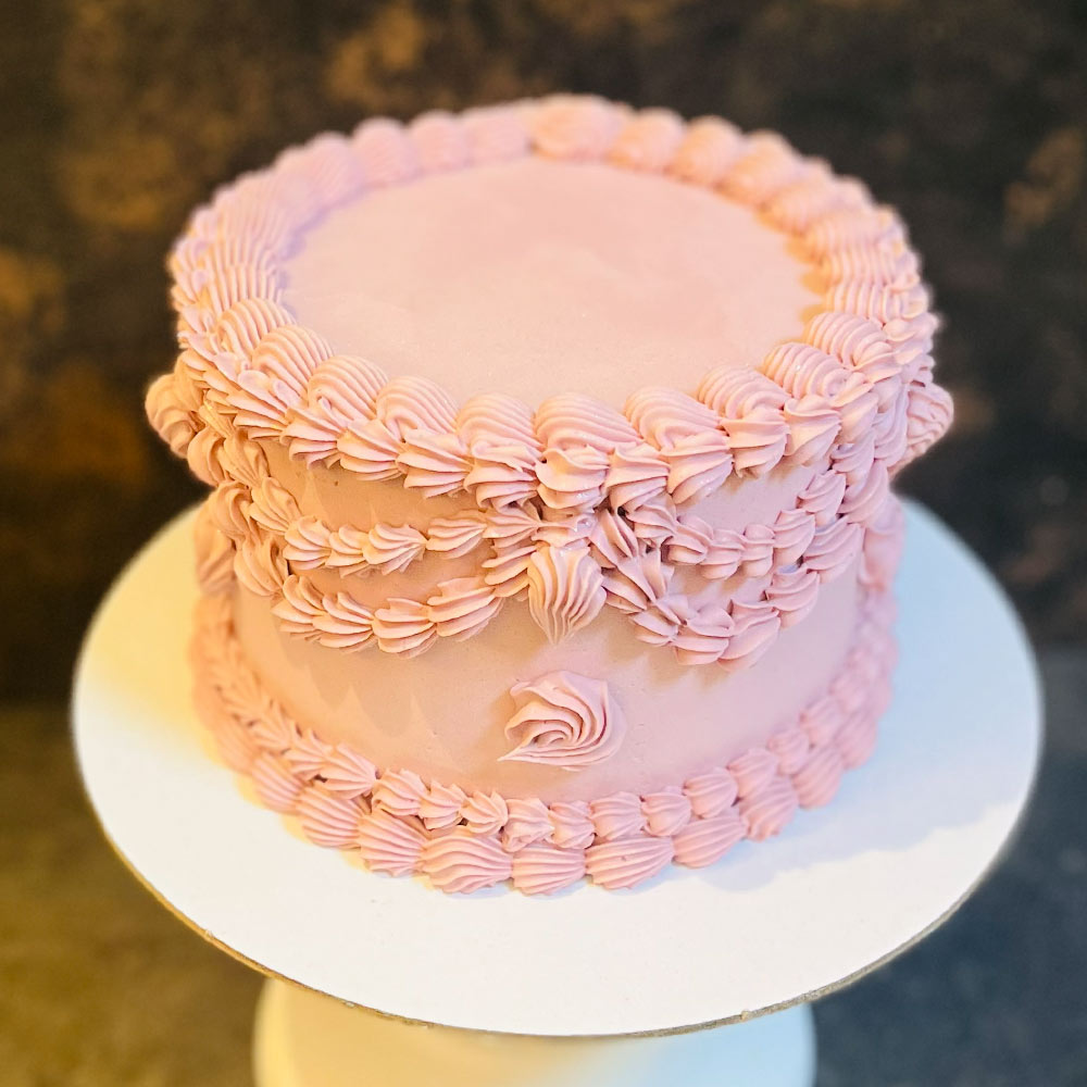 Light Pink Vintage Cake