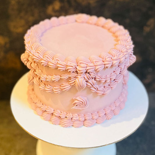 Light Pink Vintage Cake